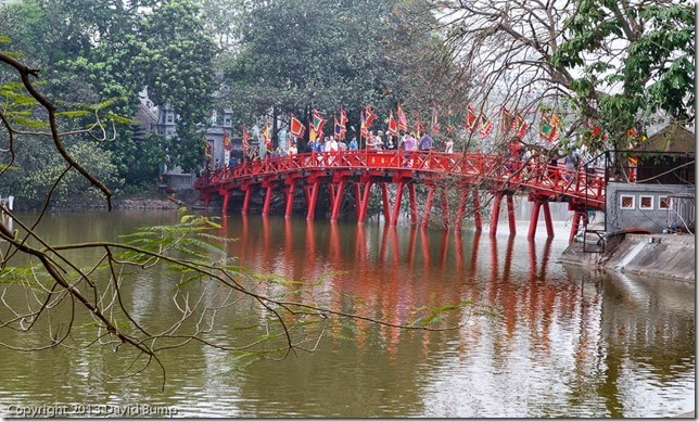 The Huc Bridge, Hanoi, Vietnam