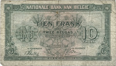 Belgian Fran 2 1944-45