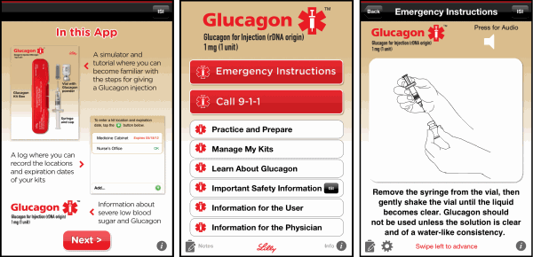 Risultati immagini per emergency glucagon kit