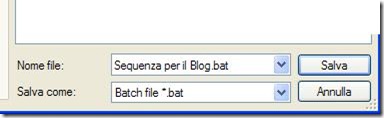 AutoStarter X3 creare e salvare il file bat