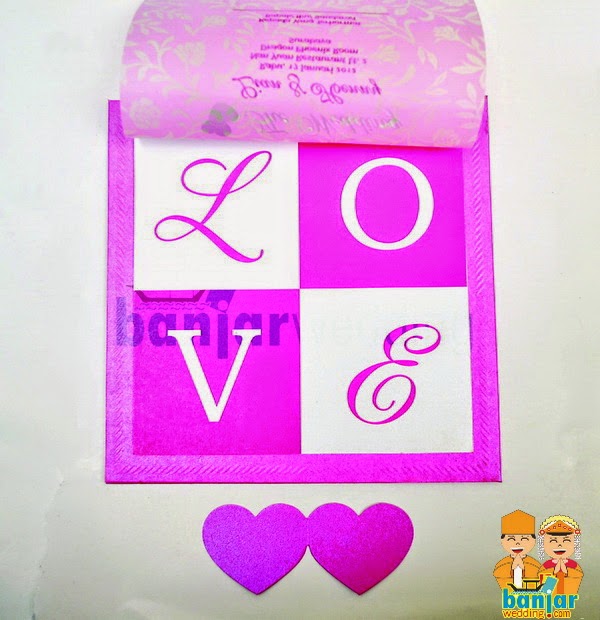 Undangan Pernikahan Love Hard Cover ELHC-007 - Banjar 
