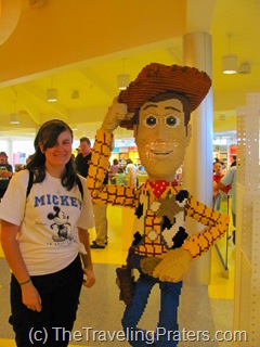 Woody LEGO sculpture