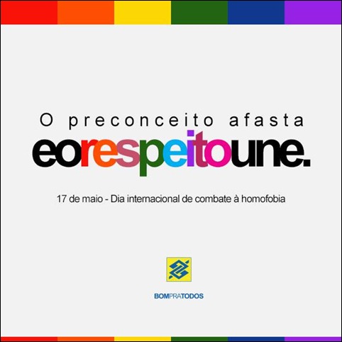 Banco do Brasil campanha homofobia