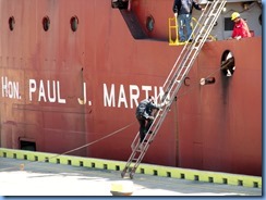 8155 Port Colborne - Lock 8 Gateway Park - RT HON PAUL J MARTIN self unloading lake freighter