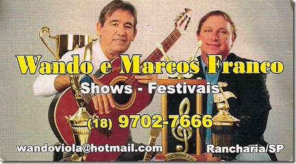 Wando e Marcos Franco Cartão
