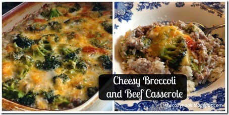 Cheesy Broccoli and Beef Casserole - The Cozy Nook