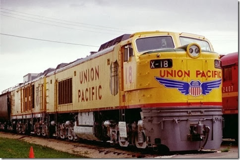 55389545-32 Union Pacific Gas Turbine #18 at the Illinois Railway Museum on May 23, 2004