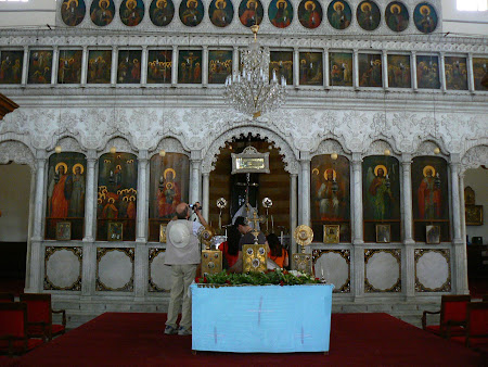 Biserica Damasc: altar biserica ortodoxa Siria