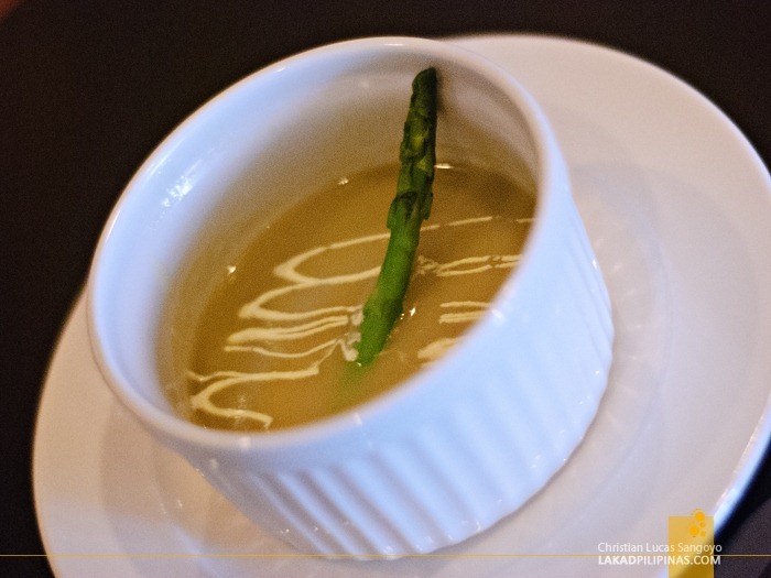 Cream of Asparagus at Chops Chicago Steakhouse 