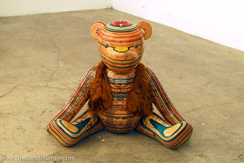 arte esculturas com skate reciclado desbaratinando  (42)