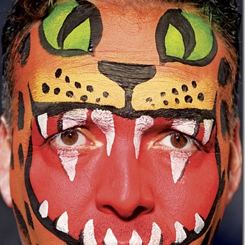 Maquillajes inspirados en máscaras aztecas de tigre