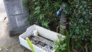 漏水していると思われる外構散水栓