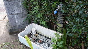 漏水していると思われる外構散水栓