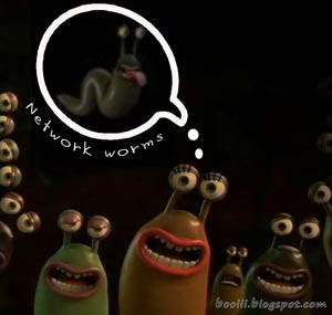 Network worms (flushe away)