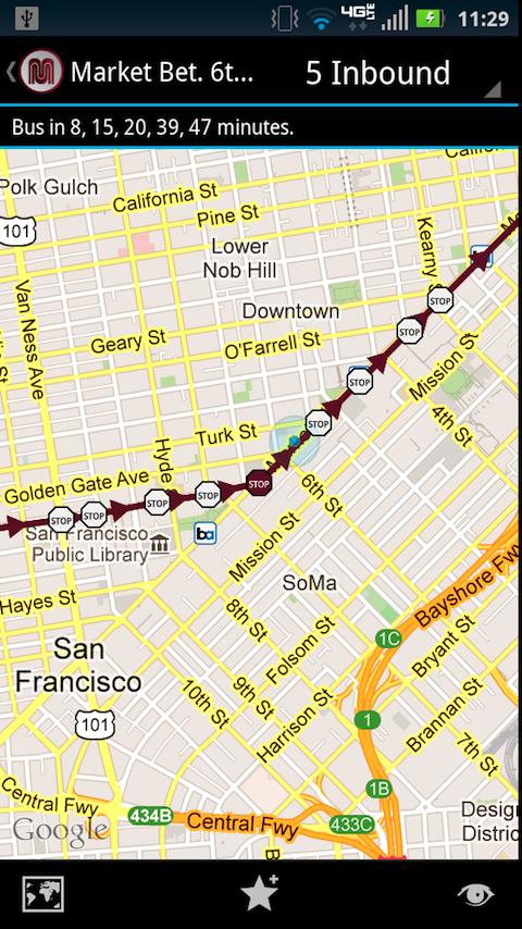 MobileMuni Ad-Free - SF Muni Screen 2