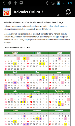 Kalender Cuti 2015