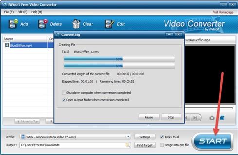 estrarre-filmati-iwisoft-free-video-converter
