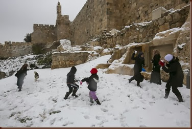 מזג אוויר סוער שלג ירושלים  אוליבייה פיטוסי