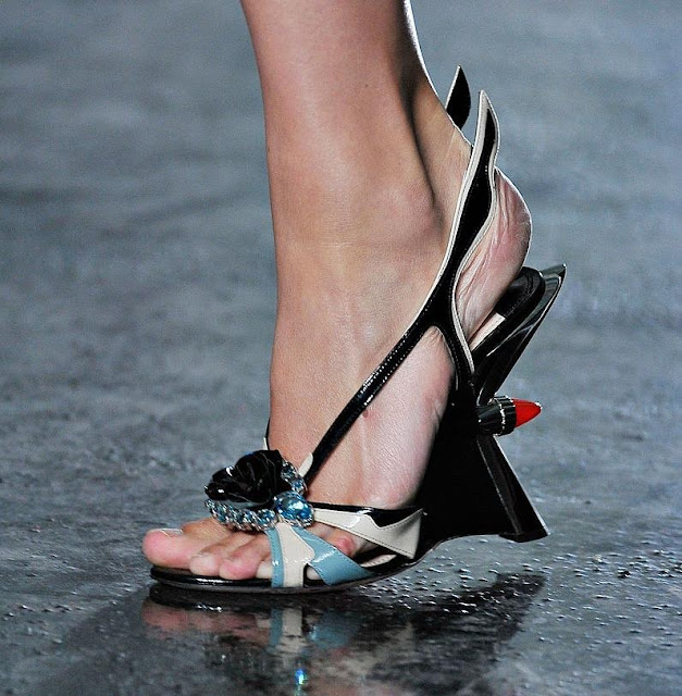 DIARY OF A CLOTHESHORSE: Your thoughts please: Prada Flame shoes