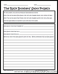 Have students write stories from a rock's point of view to work on both earth science and point of view in writing - free download from Raki's Rad Resources.