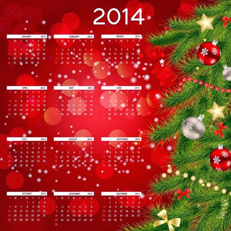 2014-Calendare pentru anul 2014