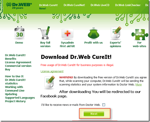 Dr.Web CureIt-06