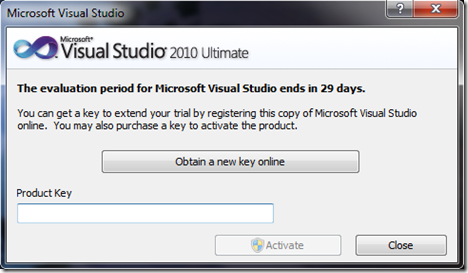Cara Aktivasi Visual Studio 2010.10