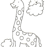 LAMINAS DE JIRAFAS PARA COLOREAR