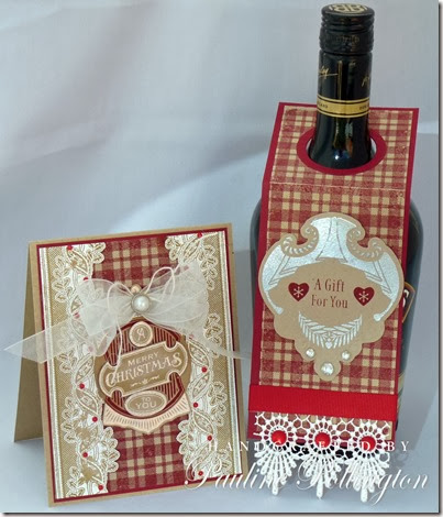 bottle and card