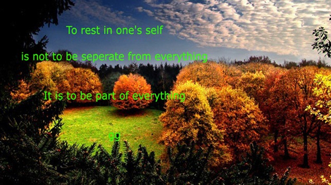 rest in oneself