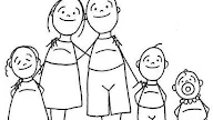 Imagen De Una Familia Feliz Para Colorear, DIBUJOS DE FAMILIA ® Imágenes para colorear y pintar, Ellos también son partícipes de la.
