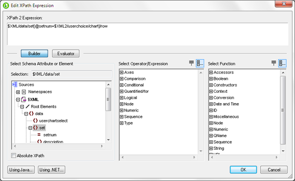 XPath Builder (reduced view)