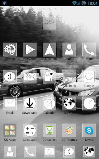 Black and White Go Launcher