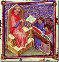 Le cours de theologie XIV e s. Avignon, BM, ms 6733 f ° 56