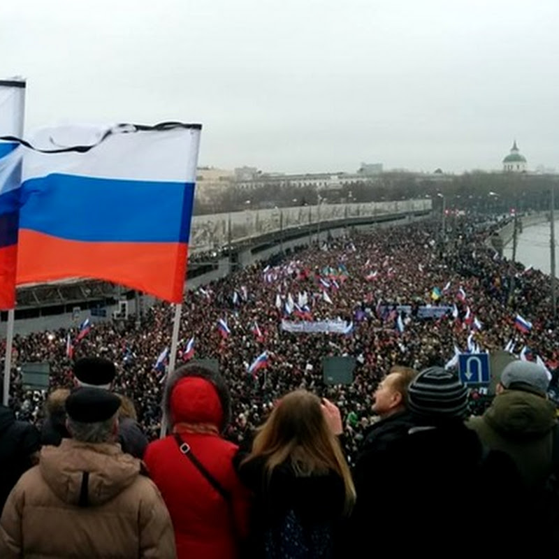 Траурное шествие в память о Борисе Немцове