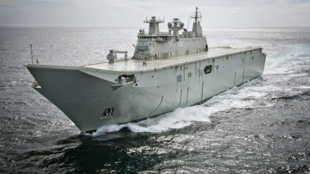 BLAU NAVAL: Australia receives first Canberra-class LHD