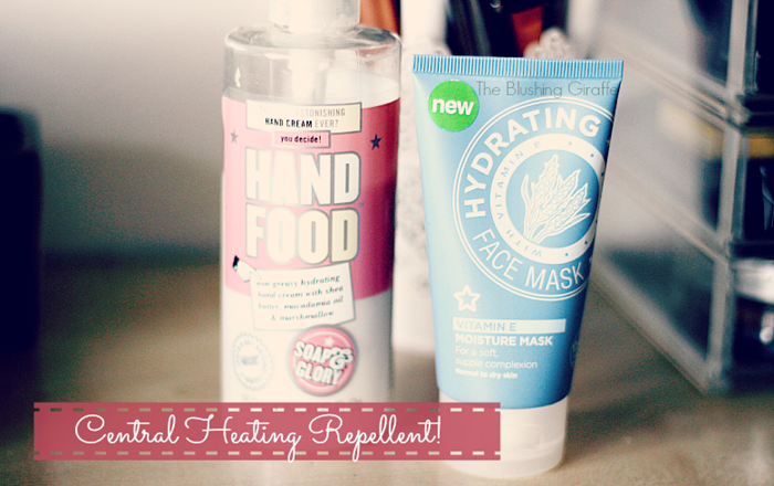 central heating skincare winter time protect soap and glory hand food superdrug vitamin e face mask