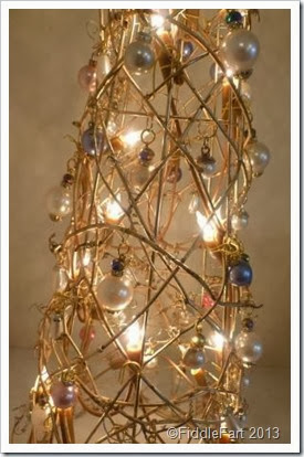 Bejewelled Christmas Tree. Dunelm illuminated Christmas tree