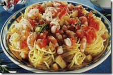 Spaghetti con gamberetti e pomodorini