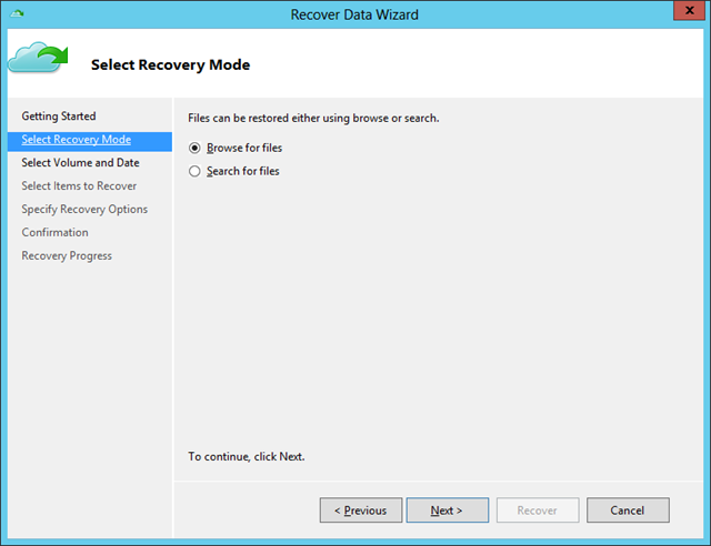 Recover Data Wiz - Recovery Mode