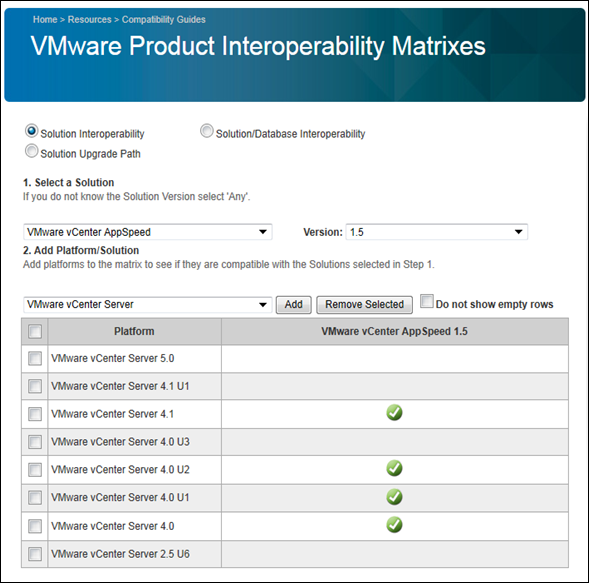 AppSpeed 1.5 left behind if you upgrade to vSphere 5.