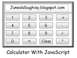 Kalkulator sederhana dengan Javascript