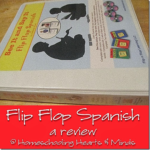 Flip Flop Spanish fits into a binder!