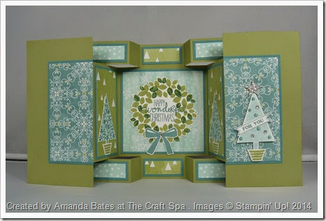 All is Calm, Double Display Card, Festival of Trees, Wonderful Wreath, by Amanda Bates, The Craft Spa (1)