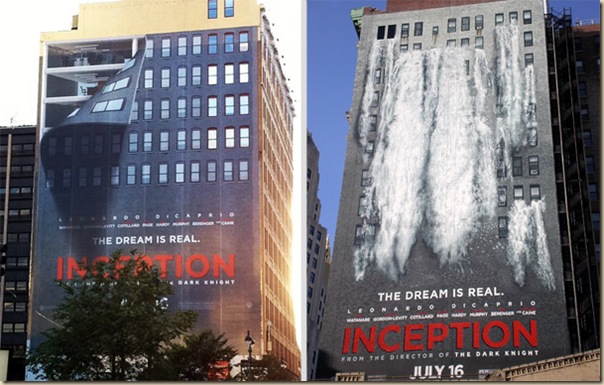 Publicités sur immeubles-inception