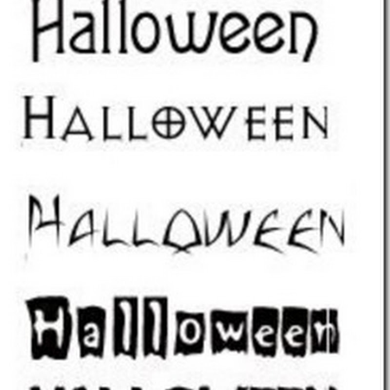 letras halloween para colorear