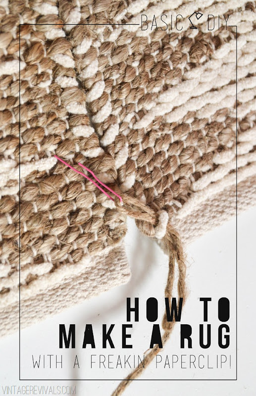 Basic DIY How To Make A Rug