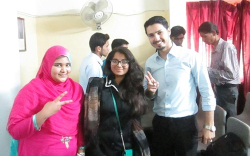 Mohammad with sisters from beacon light academy