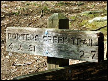 01 - Porters Creek Trail Sign