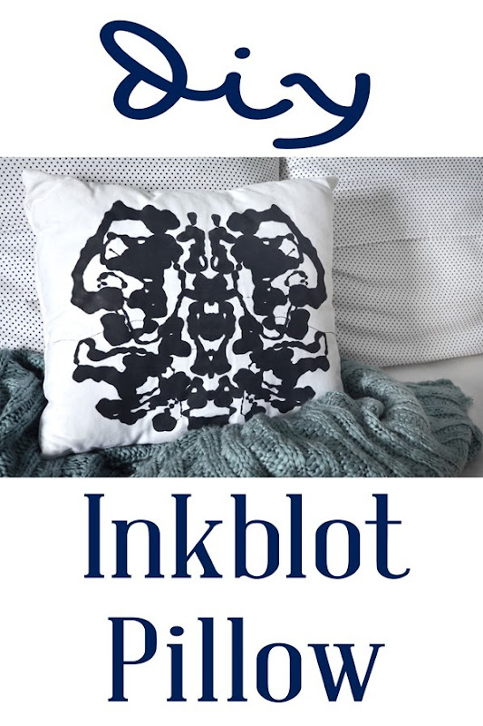 Make your own inkblot pillow!